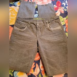 Hydraulic size 7/8 Extreme Slim Nikki mid grey textured wash straight leg
